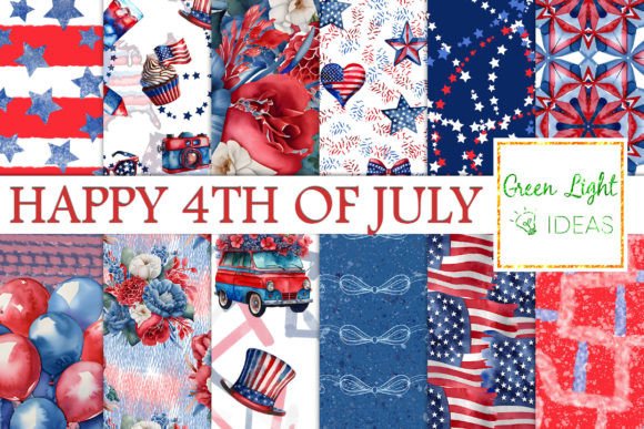 4th of July Digital Papers
