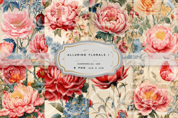 Alluring Florals Seamless Pattern Pack