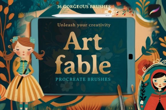 ArtFable Procreate Brushes for Storybook Illustrations