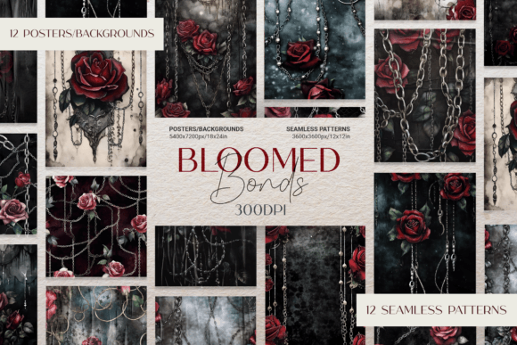 Bloomed Bonds Pack: A Creative Resource for Gothic Romance and Dark Elegance