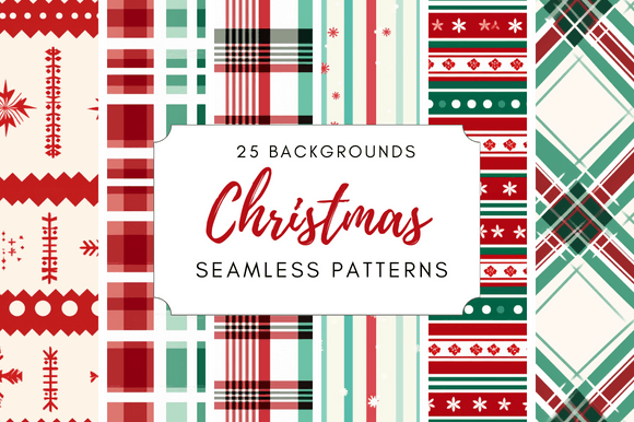 Christmas Patterns - Digital Paper: A Versatile Resource for Creative Projects