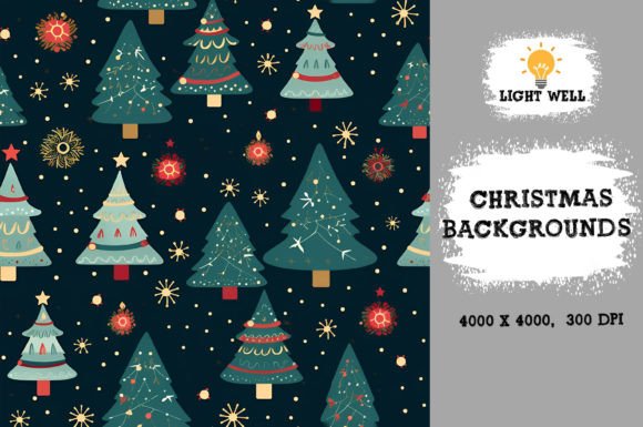 Cute Christmas Backgrounds Patterns: A Digital Design Resource for Creative Projects