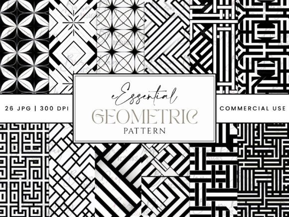 Essential Geometric Patterns Background for Design Projects