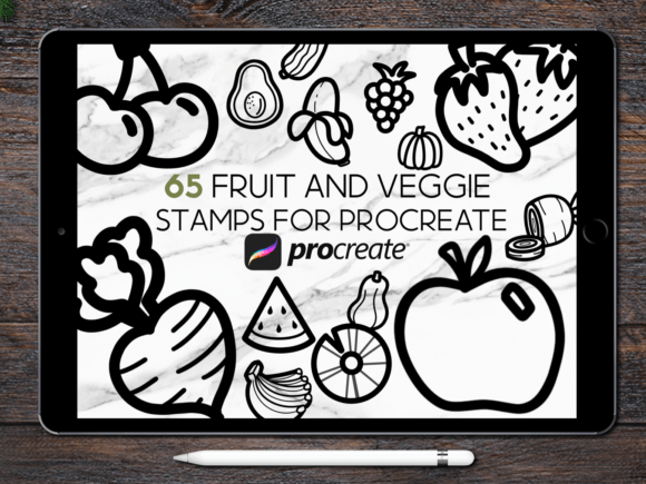 Fruits and Veggies Procreate Stamps: A Creative Solution for Digital Artists