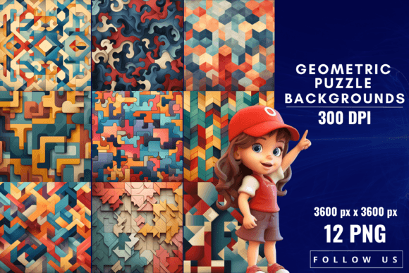 Geometric Puzzle Backgrounds