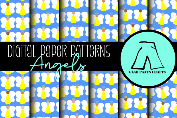 Seamless Pattern Angels