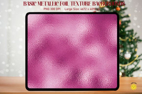 Shiny Pink Metallic Foil Texture
