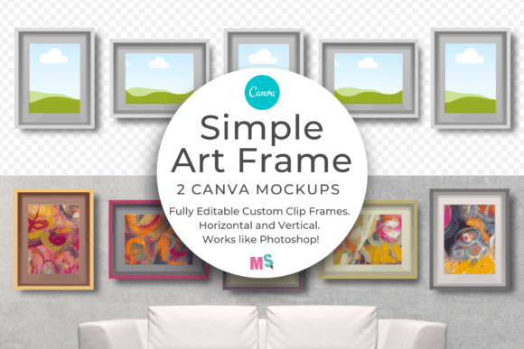 Simple Art Frame Mockup for Canva: A Versatile Tool for Designers and Creators