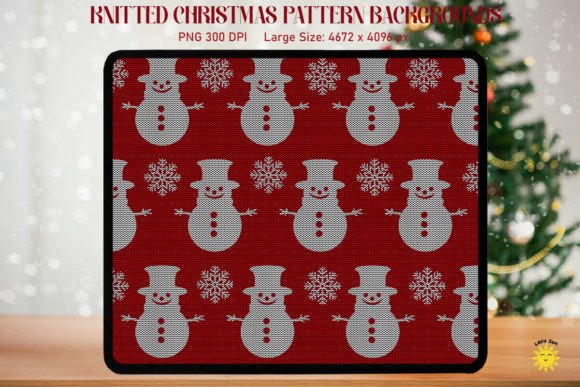Snowman Knitted Christmas Pattern