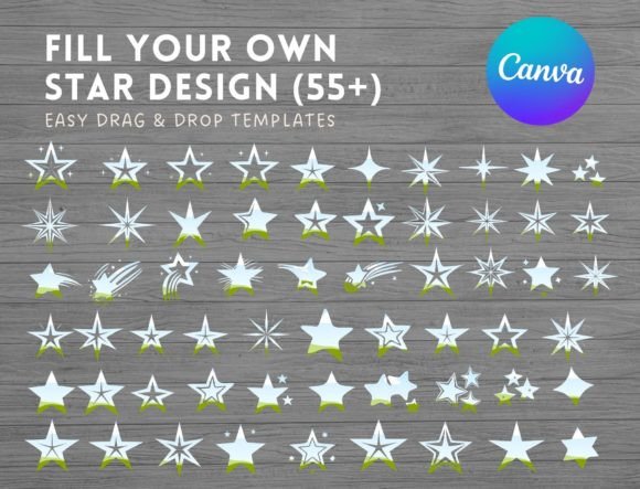 Stars Sparkle Canva Frames Bundle: A Creative Tool for Design Enthusiasts